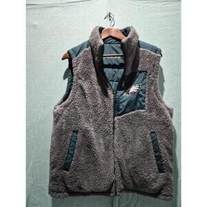 Philadelphia Eagles Reversible Vest Grey And Green No Size Tag